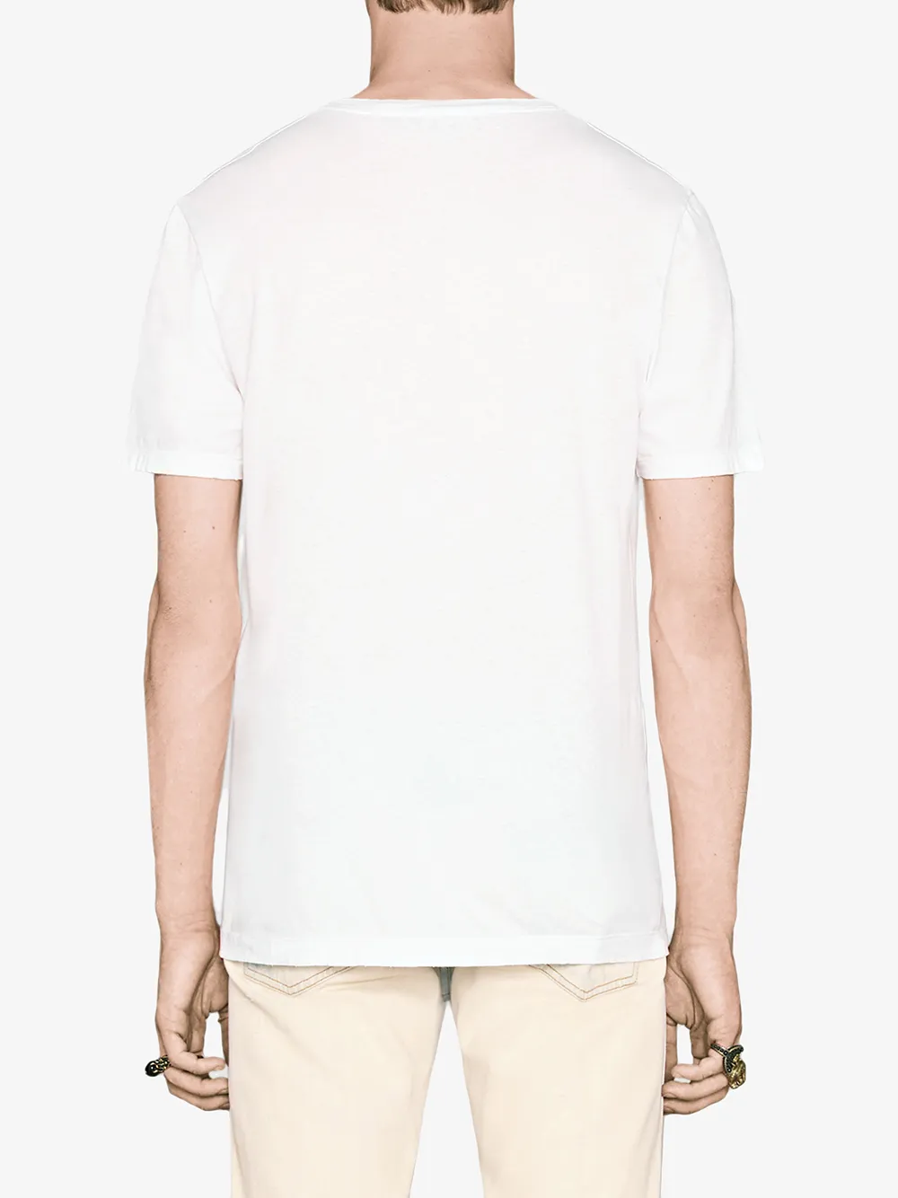 Gucci Logo Print Cotton T-shirt - Farfetch