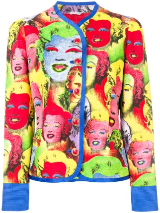 Versace Vintage Marilyn Monroe Print Jacket Farfetch Versace Vintage Marilyn Monroe Print Jacket