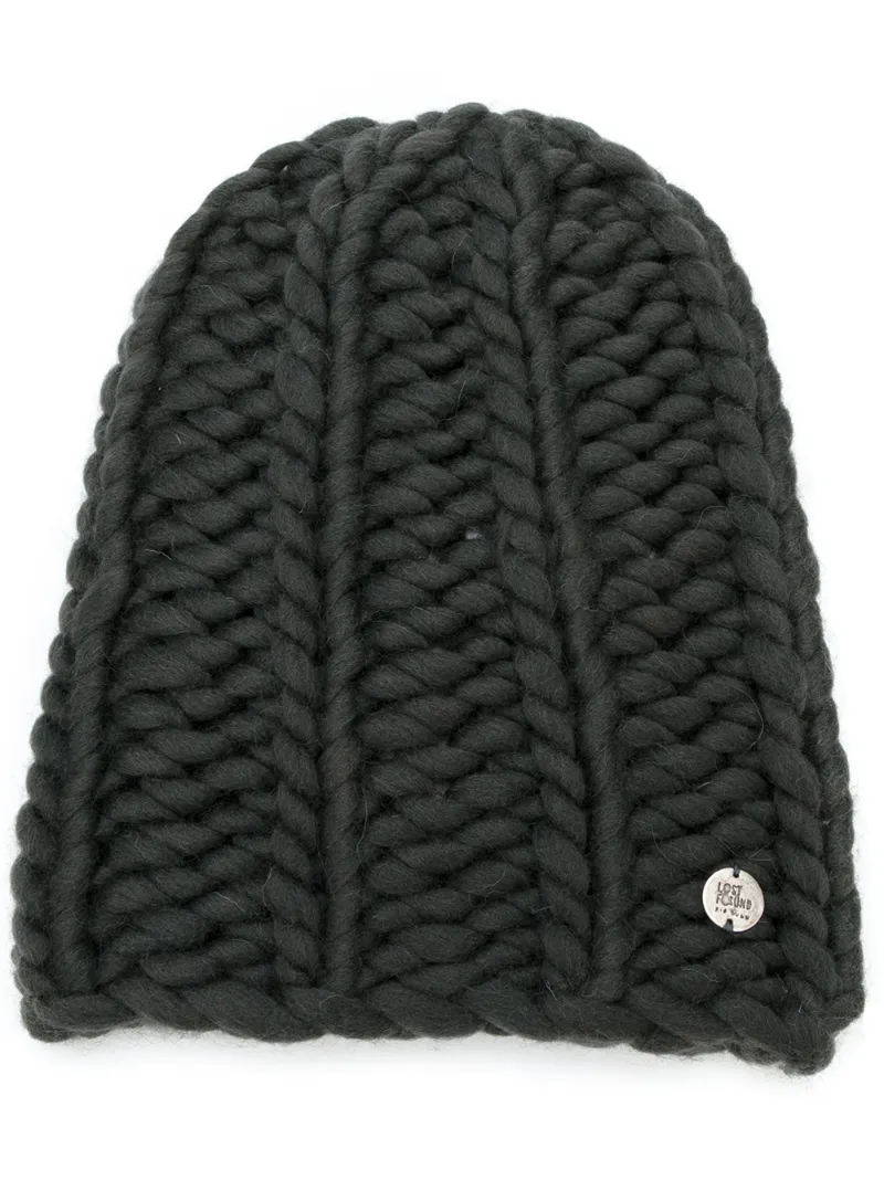Lost & Found Ria Dunn - knitted beanie - men - Nylon/Wool - S, Grey