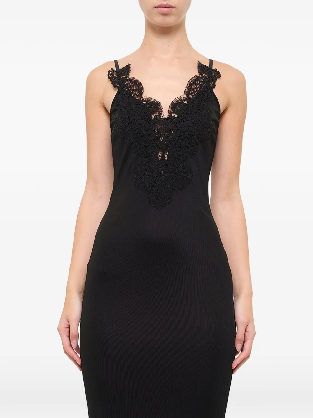 Givenchy lace trim camisole dress - Black