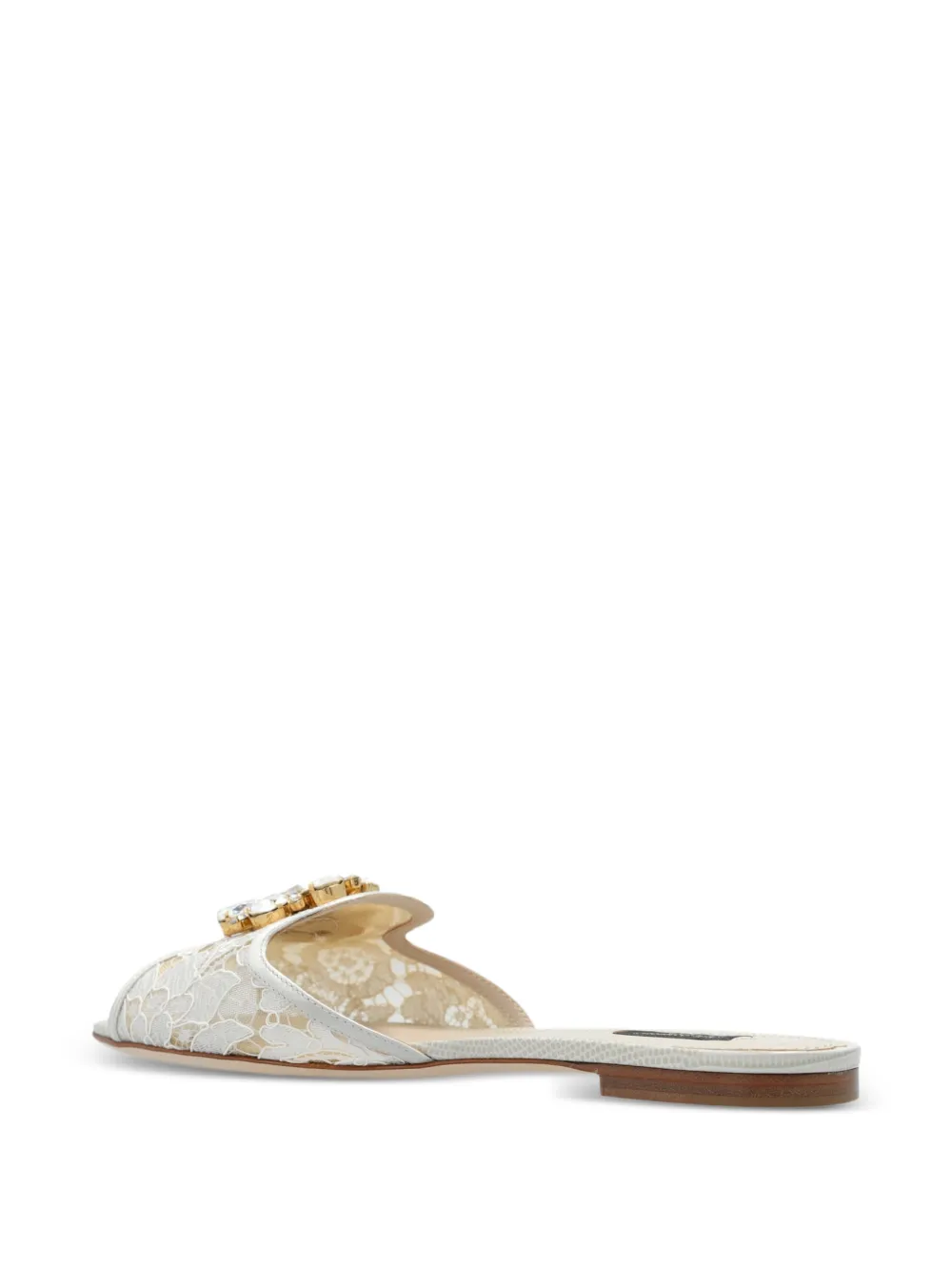Dolce & Gabbana Bianca sandalen met broche Grijs