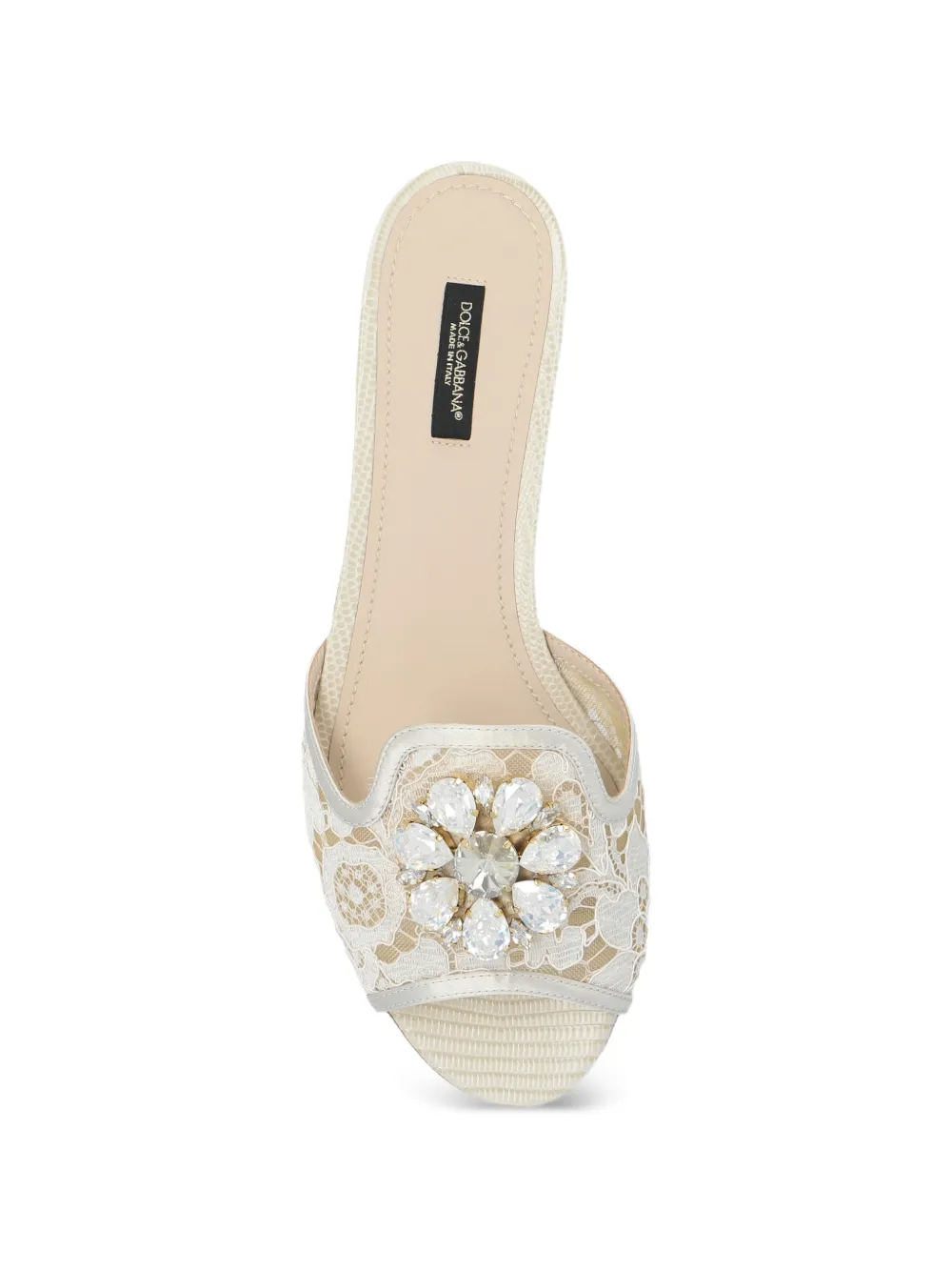 Dolce & Gabbana Bianca sandalen met broche Grijs