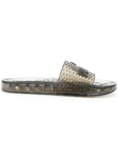 PUMA PUMA LOGO POOL SLIDES - BLACK