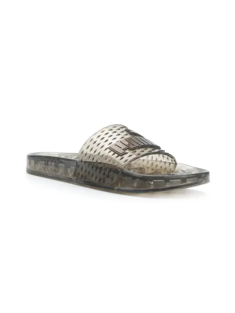 PUMA PUMA LOGO POOL SLIDES - BLACK