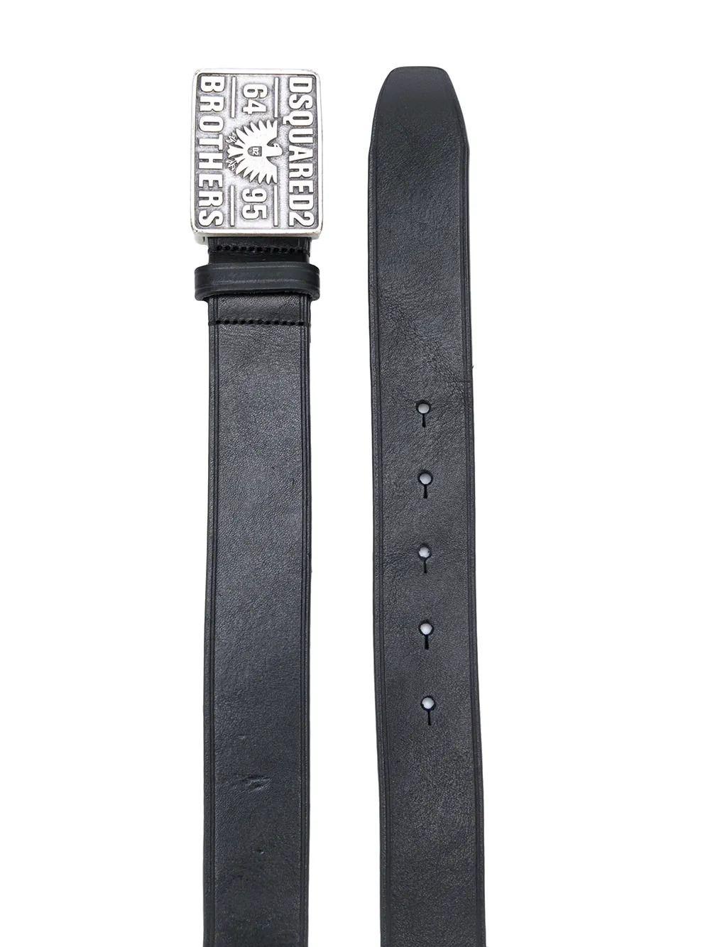 DSQUARED2 Denim buckle belt - Zwart