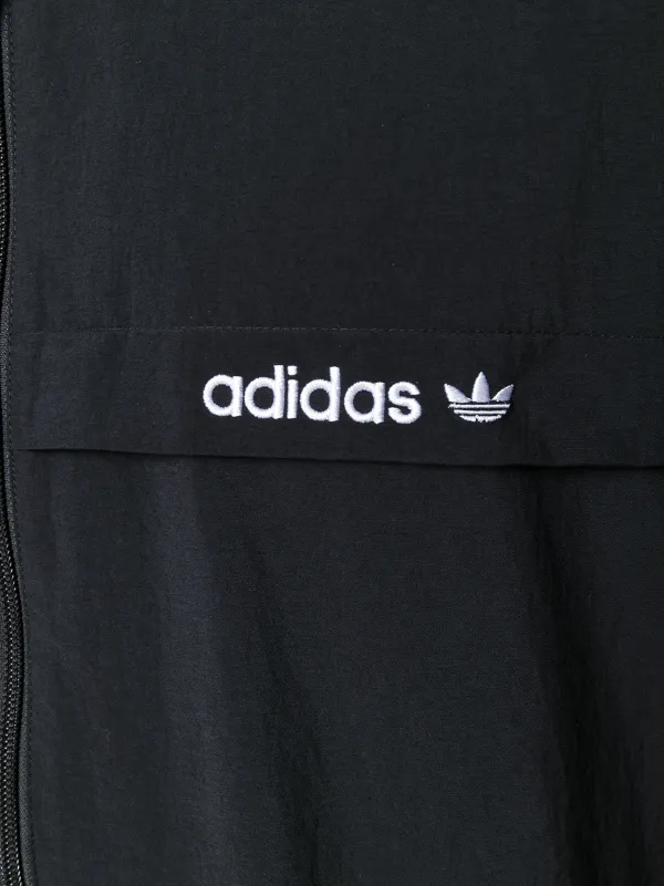 Adidas ストライプウィンドブレーカー | ブラック | FARFETCH JP