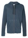 James Perse cotton zip-up hoodie - Blue