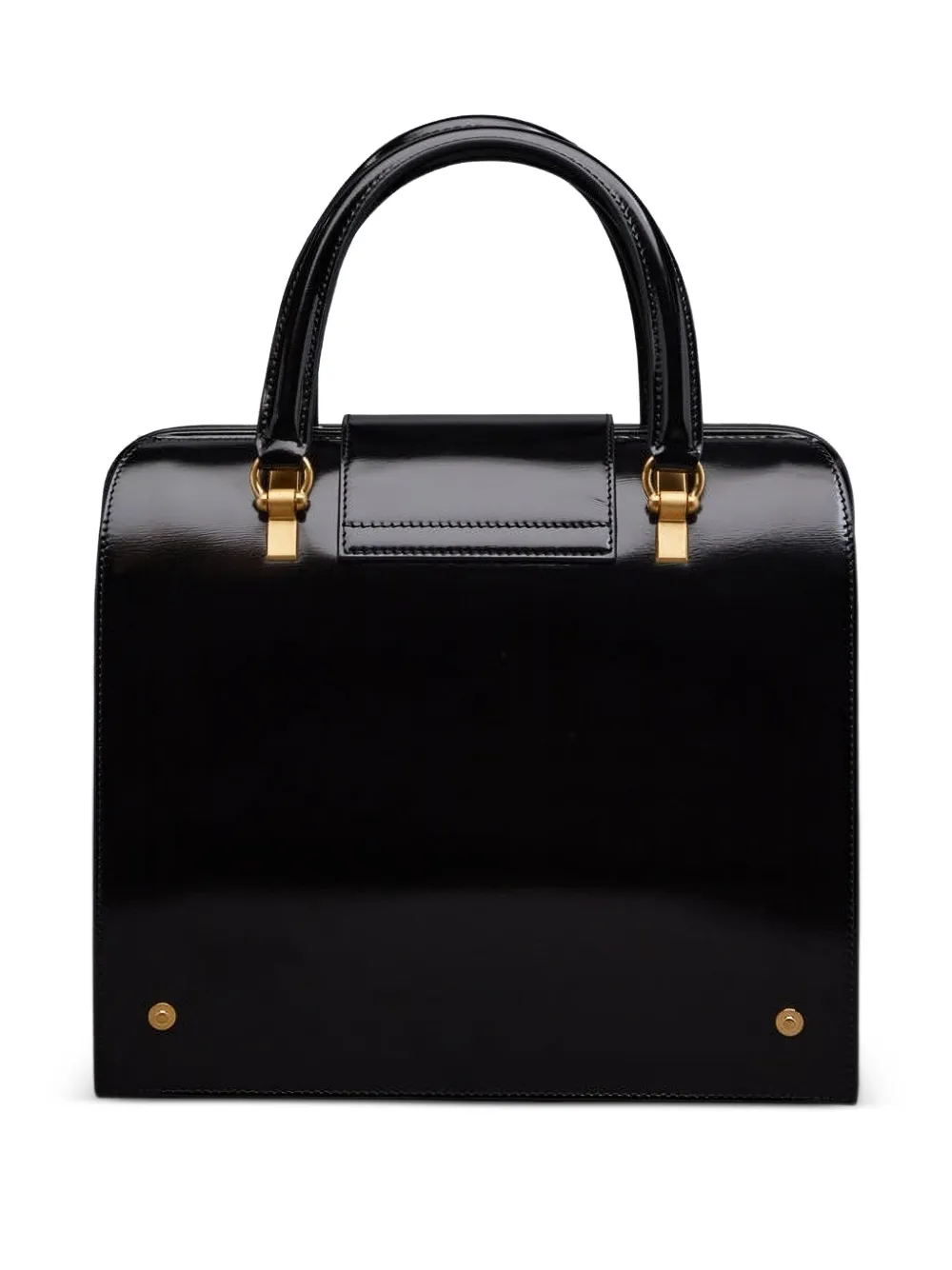 Thom Browne Calf Leather Mrs. Thom Junior Bag in Black, view 2