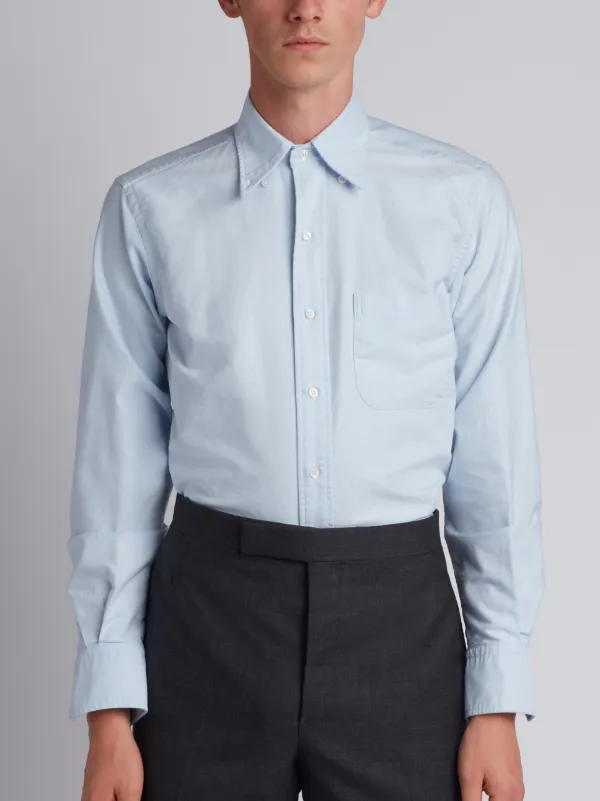 Classic Long Sleeve Shirt In Blue Oxford