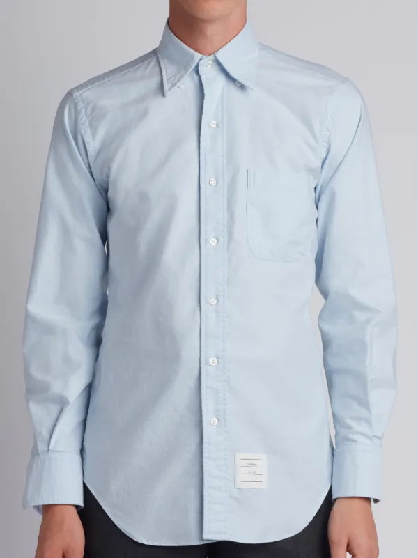 Classic Long Sleeve Shirt In Blue Oxford