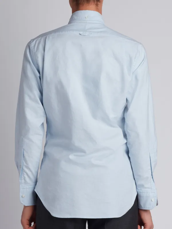 Classic Long Sleeve Shirt In Blue Oxford