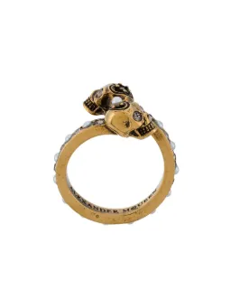 Women S Designer Rings 2018 18 Farfetch Twin Skull Ring