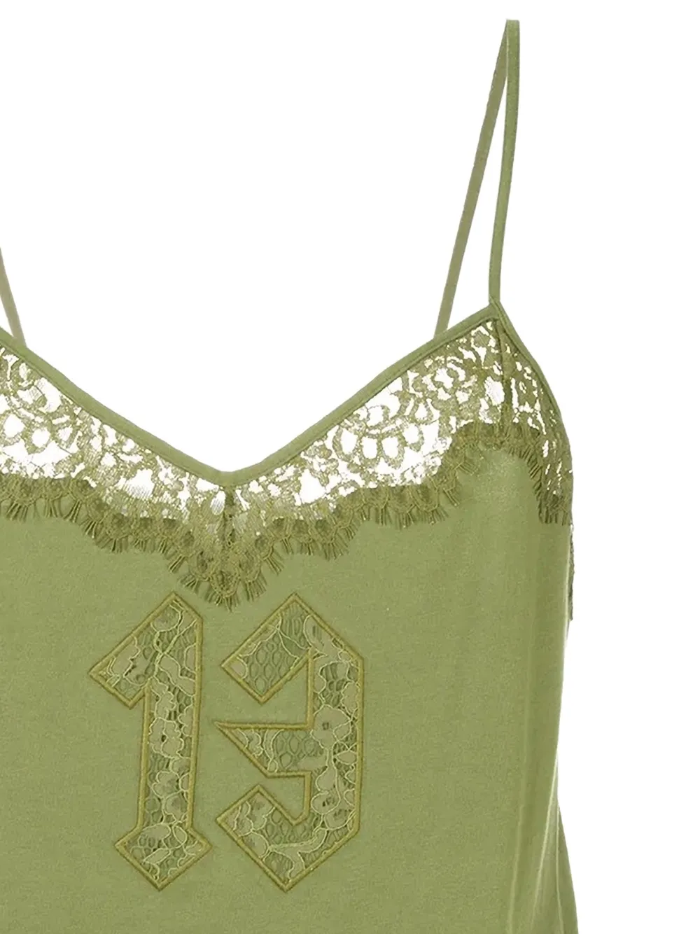  Fenty X Puma Kamisole Top Mit Spitzensaum   Grün 