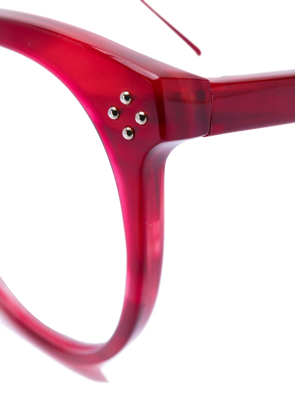  Chloé Eyewear Brille Mit Rundem Gestell   Rot 