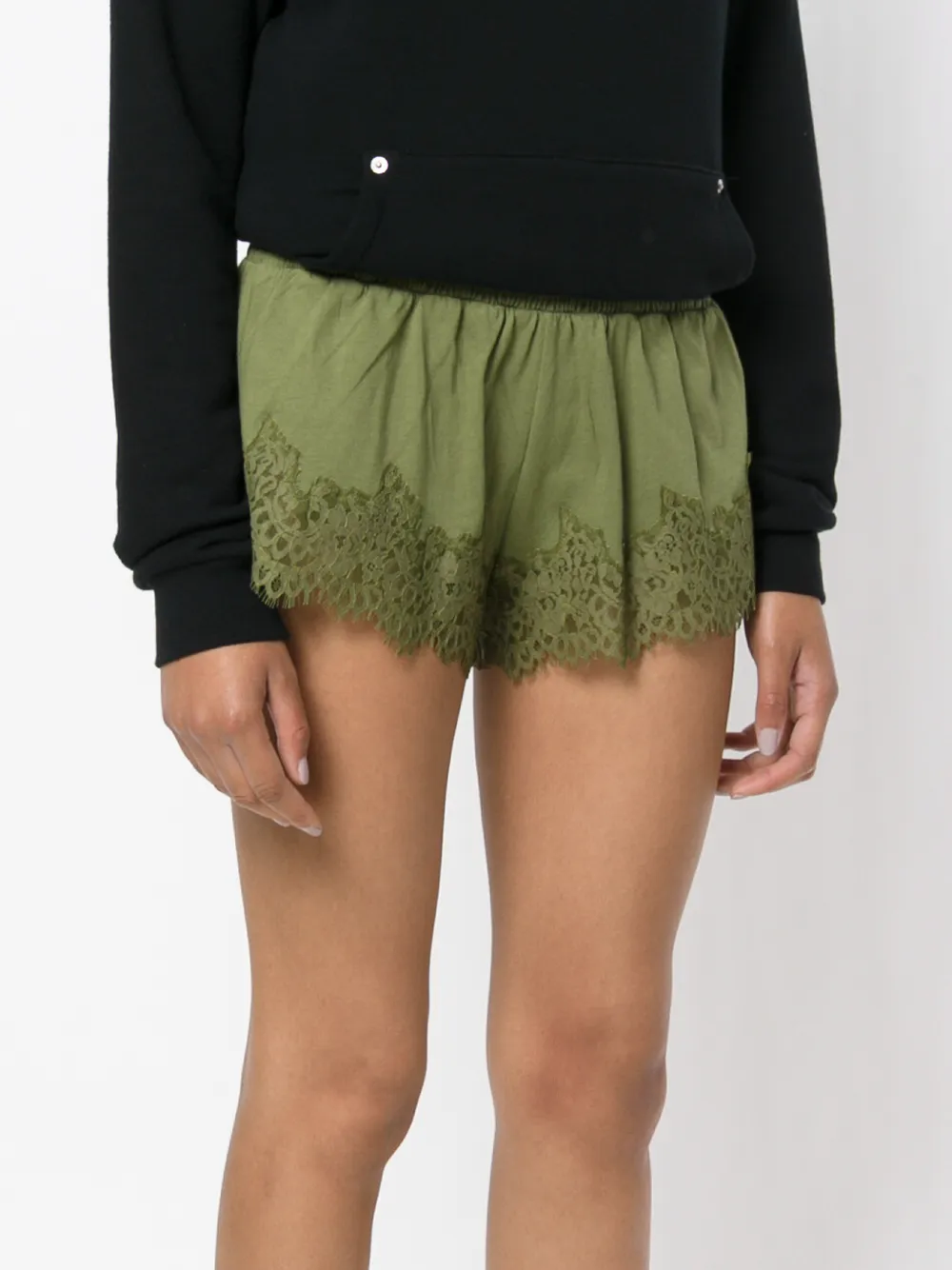 Lace-Trim Shorts