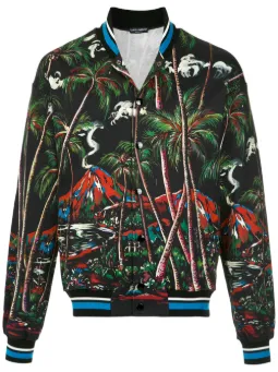 Jaqueta bomber estampada