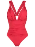 Brigitte cut out swimsuit - Red