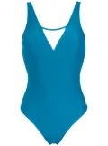 Brigitte panelled swimsuit - Blue