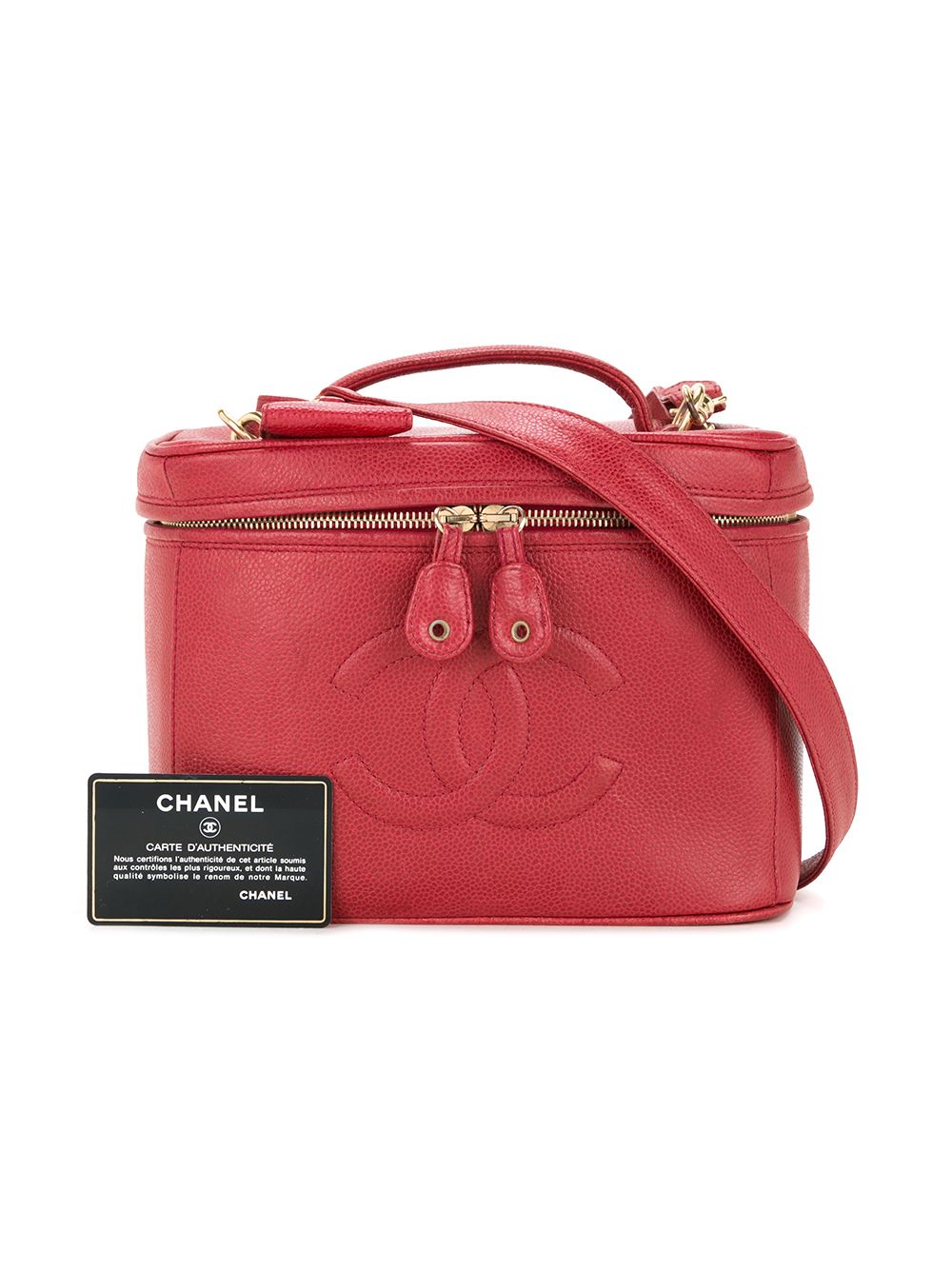 CHANEL CC logo two-way cosmetic tote Women