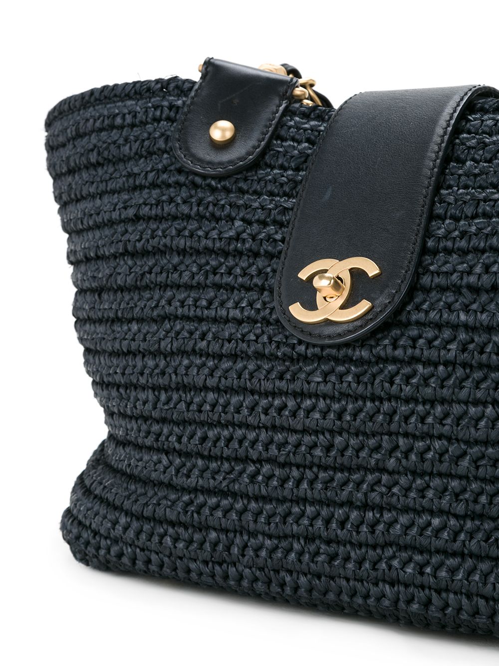 CHANEL woven raffia tote bag Women