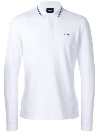 armani jeans long sleeve polo