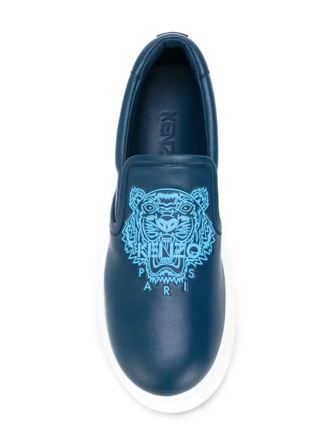 tiger print platform shoes