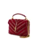 Saint Laurent Medium Red Leather Collège Monogram Bag