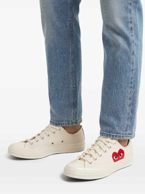 Comme Des Garçons Play x Converse Tênis Com Estampa De Coração