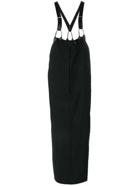 Jean Paul Gaultier Pre-Owned long skirt with suspenders