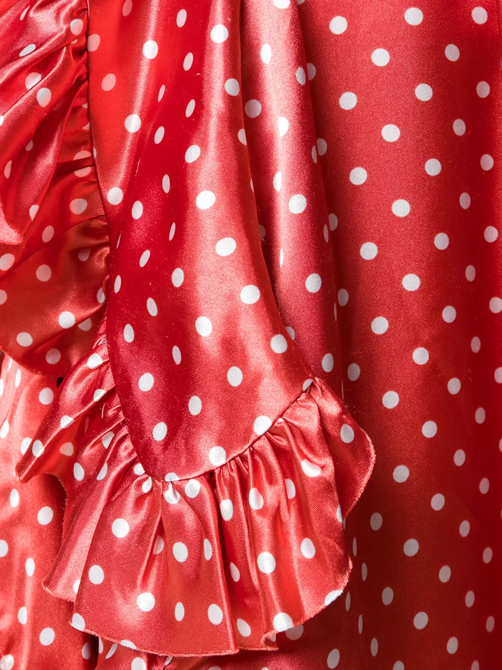 Deconstructed Ruffle Polka Dot Skirt