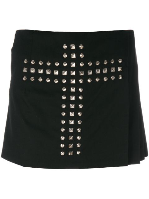 Comme Des Garcons cross stud overlapping shorts Women