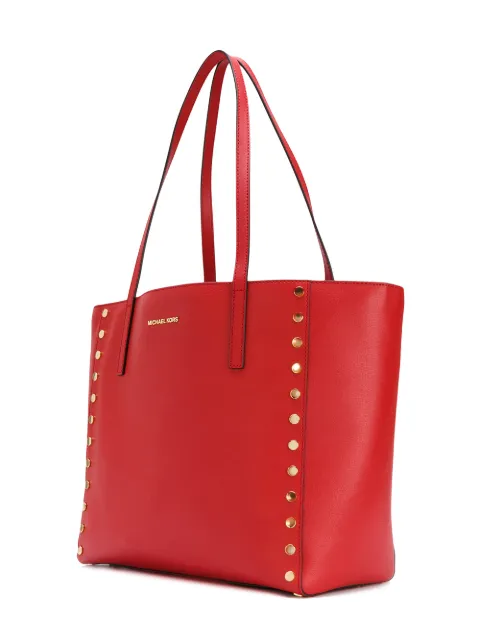 red studded bag