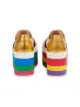 Gucci Metallic leather platform sneaker