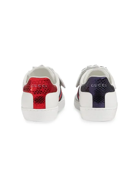 Gucci White Pineapple Patch Ace Sneakers | Farfetch.com