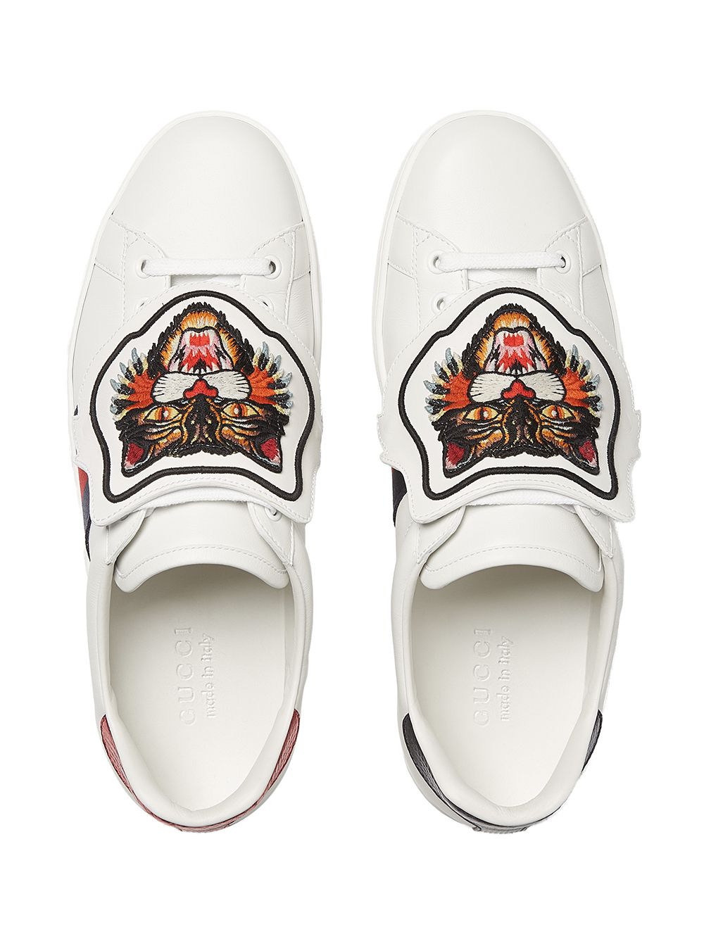 Gucci Ace Sneaker With Removable Embroideries | Farfetch.com