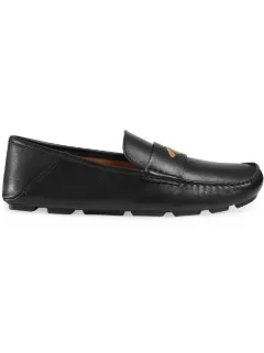 gucci leather driver with bee