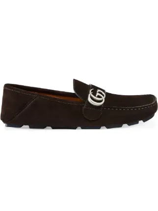 gucci suede driving shoes