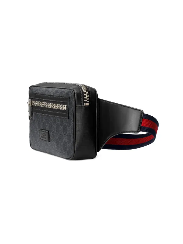 Soft Leather Belt Bag - Black