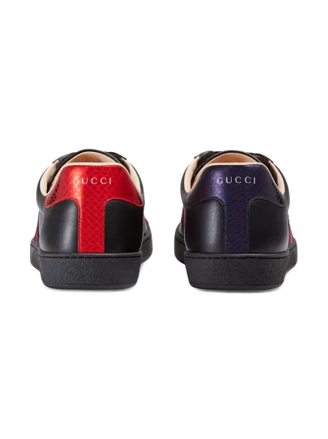 men's ace embroidered sneaker black