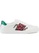 Image 1 of Gucci Snake Ace embroidered leather sneakers