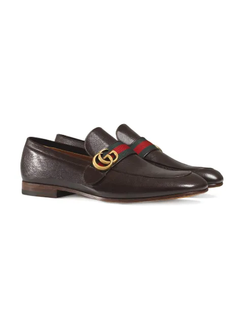 gucci donnie web leather loafer