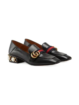 gucci heeled loafers