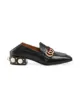 Gucci mid-heel leather loafer