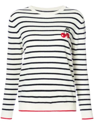 Latest Chinti And Parker Cream Striped Cherry Sweater For Women Online Latest Chinti And Parker Cream Striped Cherry Sweater For Women Online
