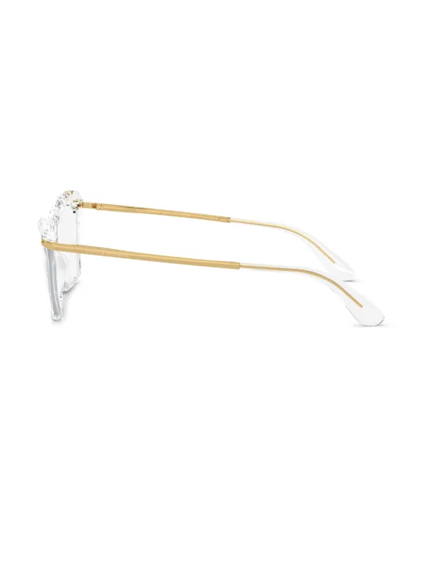 Dolce & Gabbana Eyewear cat-eye Glasses | White | FARFETCH