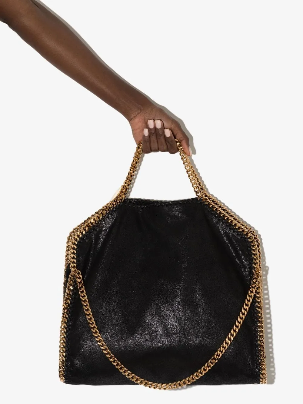 Shop Stella Mccartney Large Falabella Tote Bag In Black