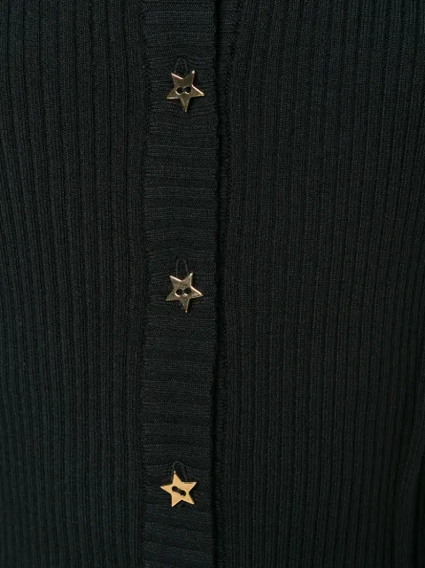 PHILOSOPHY DI LORENZO SERAFINI PHILOSOPHY DI LORENZO SERAFINI SLIM-FIT RIBBED CARDIGAN - BLACK