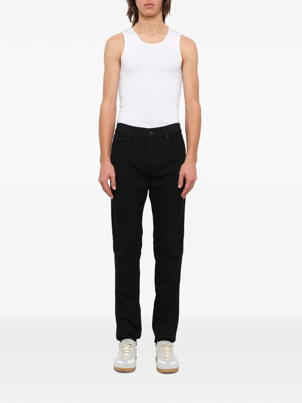 Kenzo slim-fit biker jeans Zwart