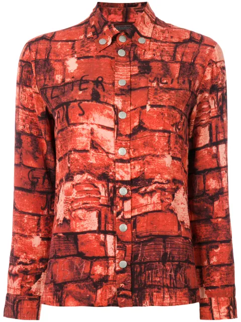 Jean Paul Gaultier Pre-Owned brick print shirt 
