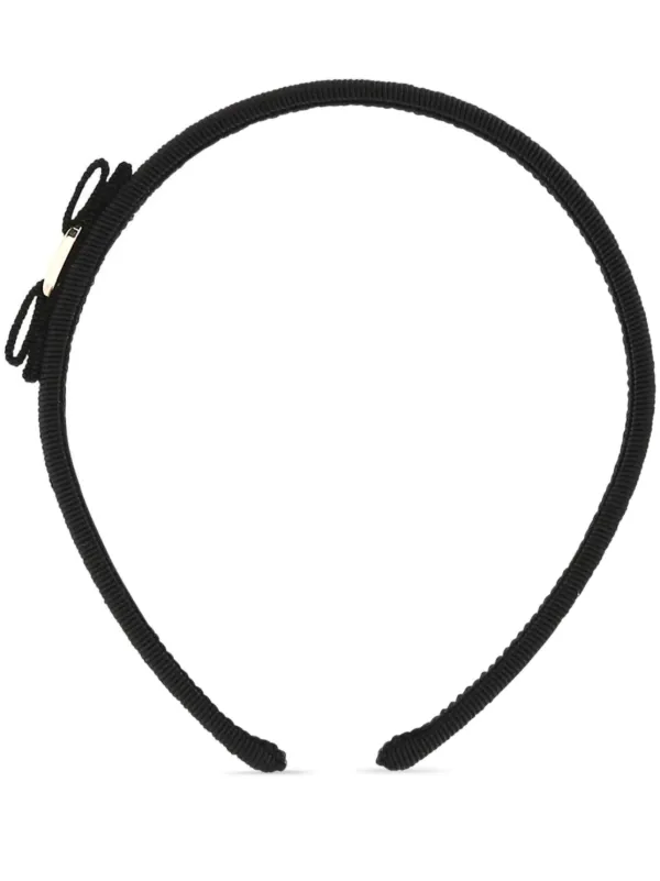 Ferragamo リボン装飾 ヘアバンド | ブラック | FARFETCH JP